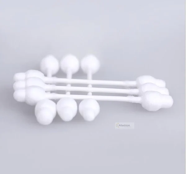 55pcs Safety Baby Cotton Swab Gourd shape clean baby ears Sticks Health Medical Buds Tip swabs box plastic cotonete