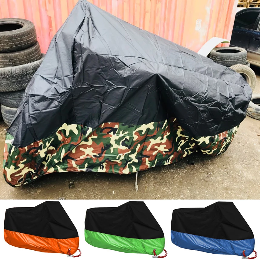 

High Quality Camouflage Waterproof Dustproof UV Protective Breathable Motorcycle Motor Vehicle Cover M/L/XL/XXL/XXXL/XXXXL