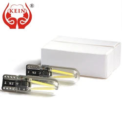 KEIN 10PCS T10 car led w5w 194 Signal Lamp Side Marker Reading Light Interior fog Tail Lamp Filament Glass 501 for Honda 12V 24V