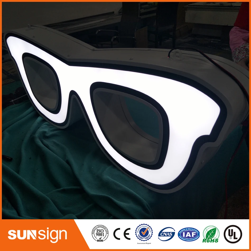 Nieuwe Ontwerp Custom Outdoor Wall Mount Led Light Box Teken