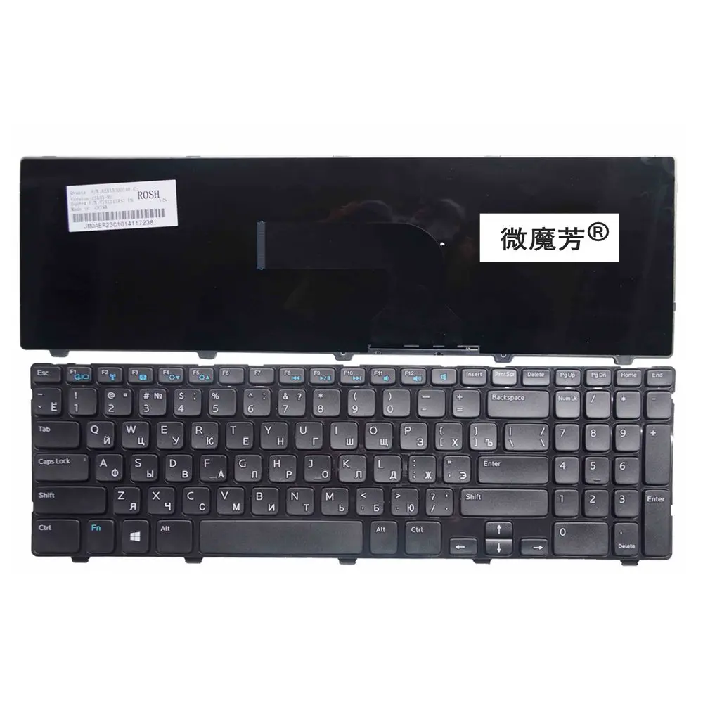 

Russian FOR Dell MP-12F83SU-698 PK130SZ3A00 0YH3FC SN7221 SG-60000-XUA NSK-LA0SC 1D RU laptop keyboard