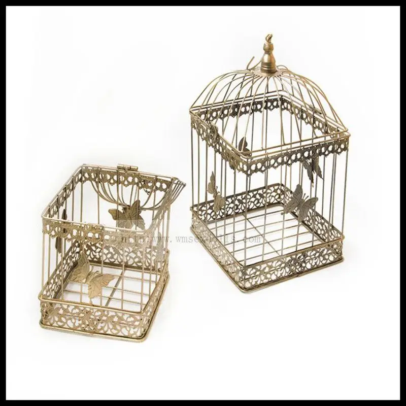 

1PCS European iron decorative birdcage wedding window ornaments wedding photography props balcony decoration birdcage