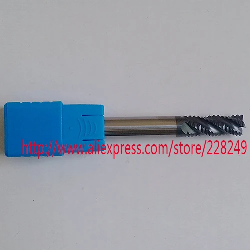 1 قطعة D8 * 25 * D8 * 75 HRC45 4 المزامير التنغستن سوليد كربيد التخشين نهاية ميلز ل CNC طحن أدوات