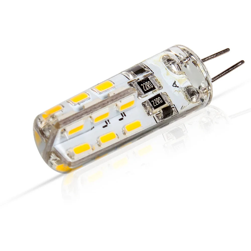 20 pcs/lot G4 DC12V 3W AC220V LED Bulb 24leds SMD 3014 Led Corn Lamp for Crystal Lamp LED Spotlight Bulbs Warm Cold White