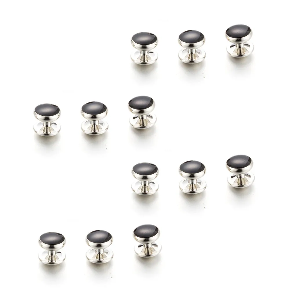 VAGULA 12pcs Tuxedo Collar Stud Sleeve Button Uniform Shirt Studs Top Luxury Brand Bonito spinki Gemelos Cufflink 2951