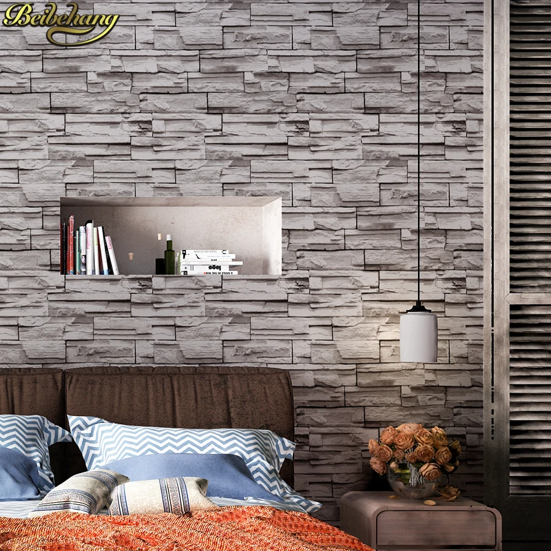 

beibehang Chinese retro imitation stone brick pattern pattern fashion personality living room wall wallpaper,papel de parede