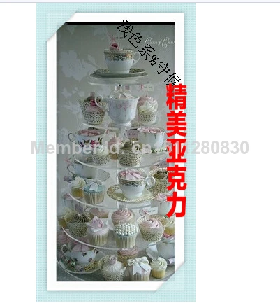 

6 tier of acrylic frame dessert tray cake stand Sweet new decoration wedding birthday party supplies wedding decoration