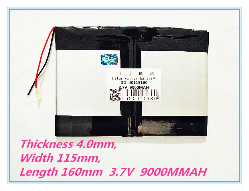 

40115160 3.7V 9000MAH Polymer battery 9 inches tablet battery domestic the built-in rechareable battery for tablet pc