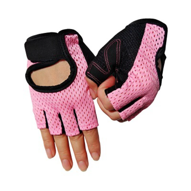 1 Pair Men Women Gym Half Finger Sports Fitness Exercise Training Wrist Gloves Anti-slip Resistance Weightlifting Gloves