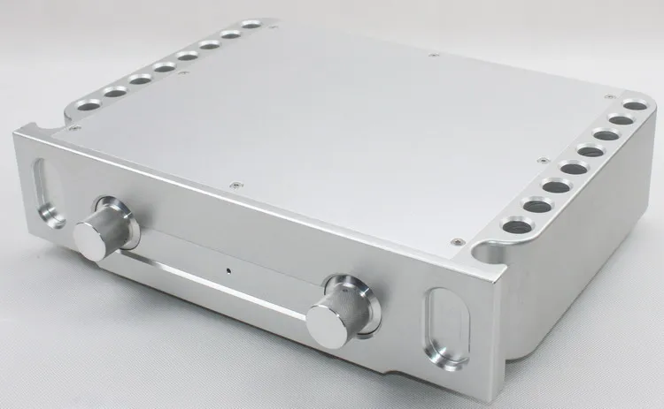 

WA69 Full aluminum amplifier chassis / Preamp / Class A amplifier / Tube / AMP Enclosure / case / DIY box (360*86*270mm)