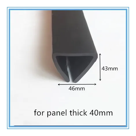 

Rubber Sealing U Strip 30x18x30mm for 3-5mm thick Glass Metal Car Wood Panel Board Edge Encloser Shield Black