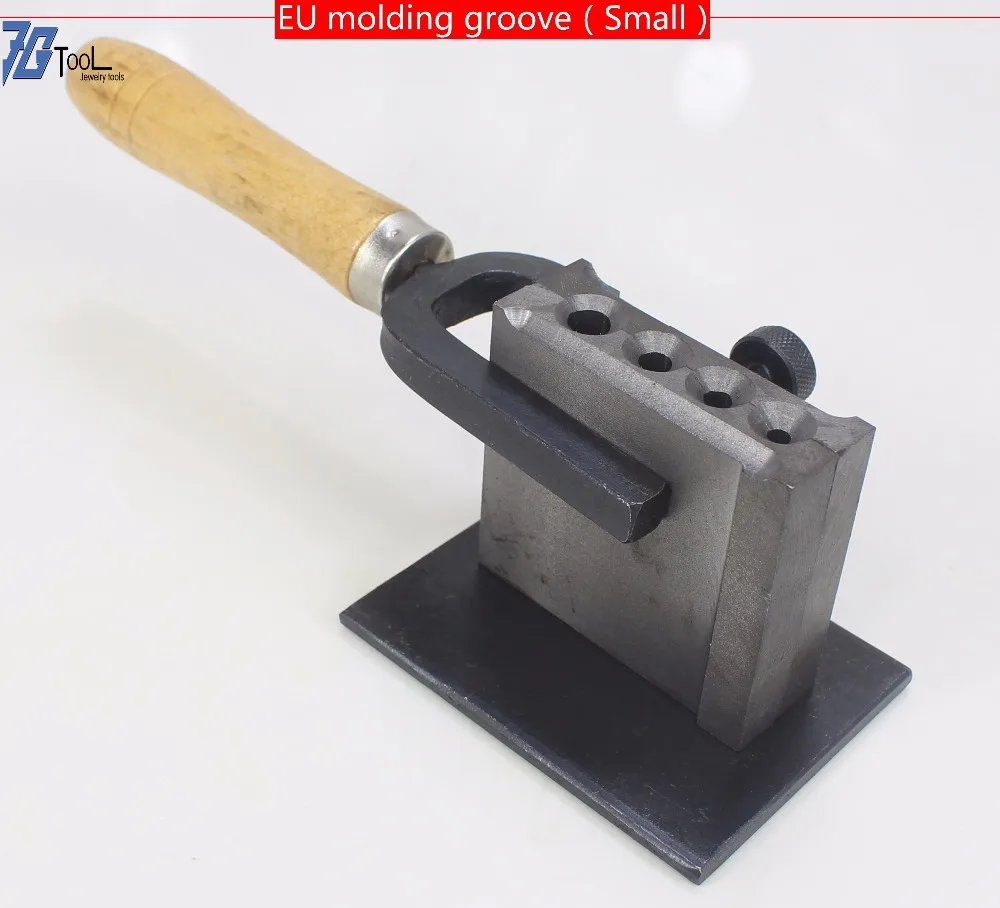 Imagem -02 - Moldagem Groove Ingot Mold Ferramentas Jóias Tamanho Ajustável Ouro Prata Metal eu