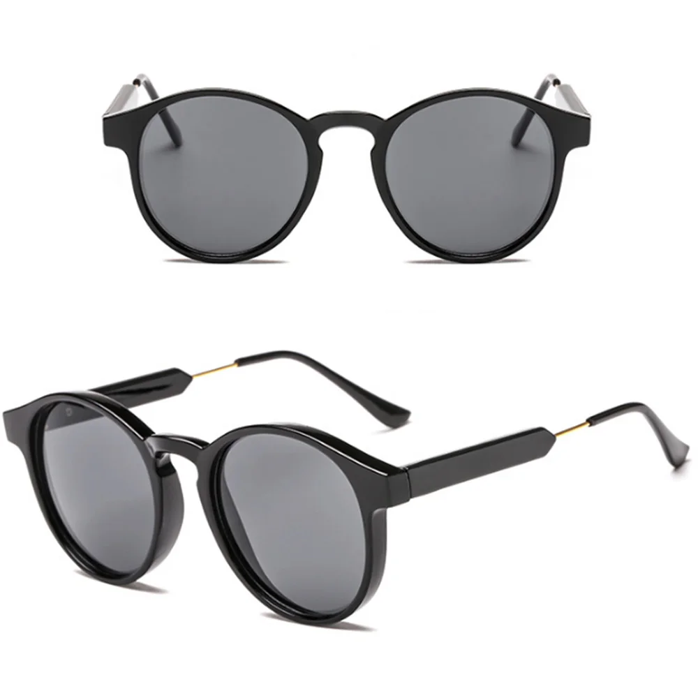 New Type Arrival Round Sunglasses Retro Men Women Brand Designer Sunglasses Vintage Coating Mirrored Driver Goggles Anti-glare