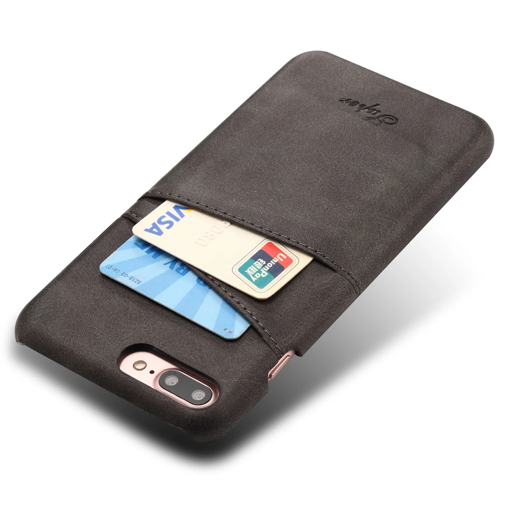 Новинка, роскошный кожаный чехол для iPhone 8/8Plus, чехол для Apple iPhone 7/7Plus, задняя крышка, модный держатель для карт, оболочка для телефона