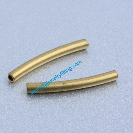 

Jewelry findings Raw Brass matel spacer tube beads Pave tube beads tube Bar 2*18*0.3mm