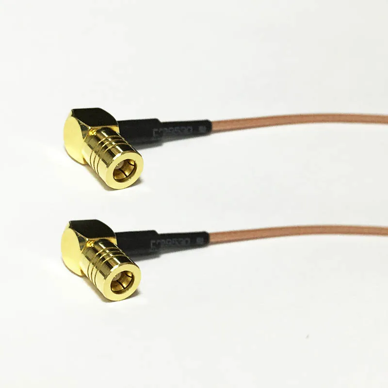 New SMB Female Jack Right Angle Switch SMB Female Jack Right Angle jumper cable RG178  Wholesale 15CM 6" Adapter