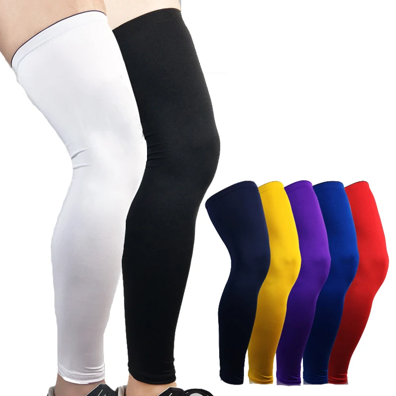 1PCS Super elastic basketball knee pad support brace football leg calf thigh compression sleeve sports safety