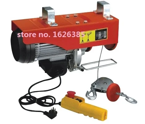 500-1000KG 12--30M 220V 50Hz 1-phase mini electric steel wire rope hoist, lifting PA mini block, crane equipment lifting