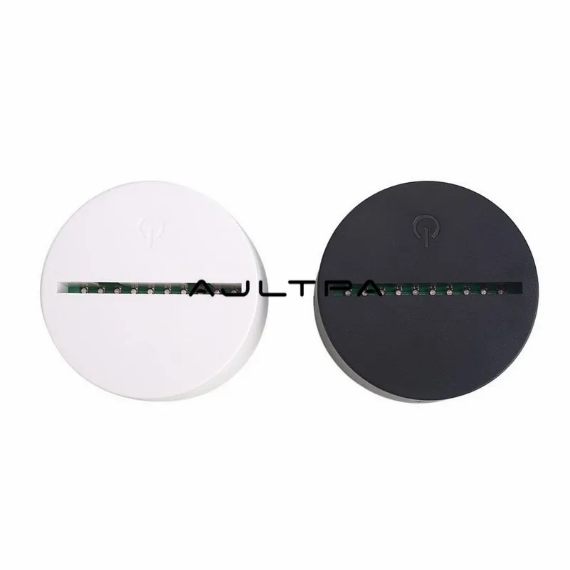 20pcs USB Cable Light Base Touch Switch Light Base Pedestal for Replacement 3D Acrylic Colorful LED Night Light