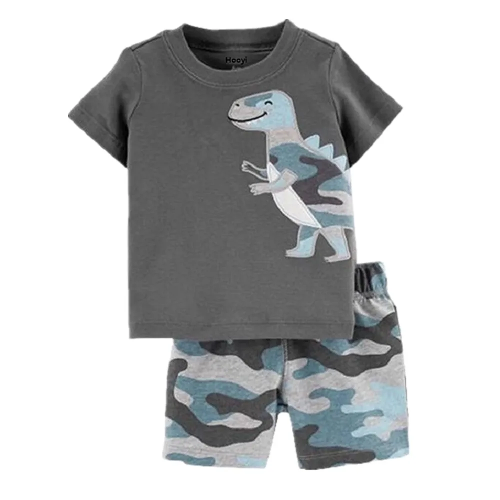 Dinosaur Baby Boys Summer T-Shirts + Shorts Pants 2-Pieces Clothing Set Boy Outfit Cotton 6 9 12 18 24 Month