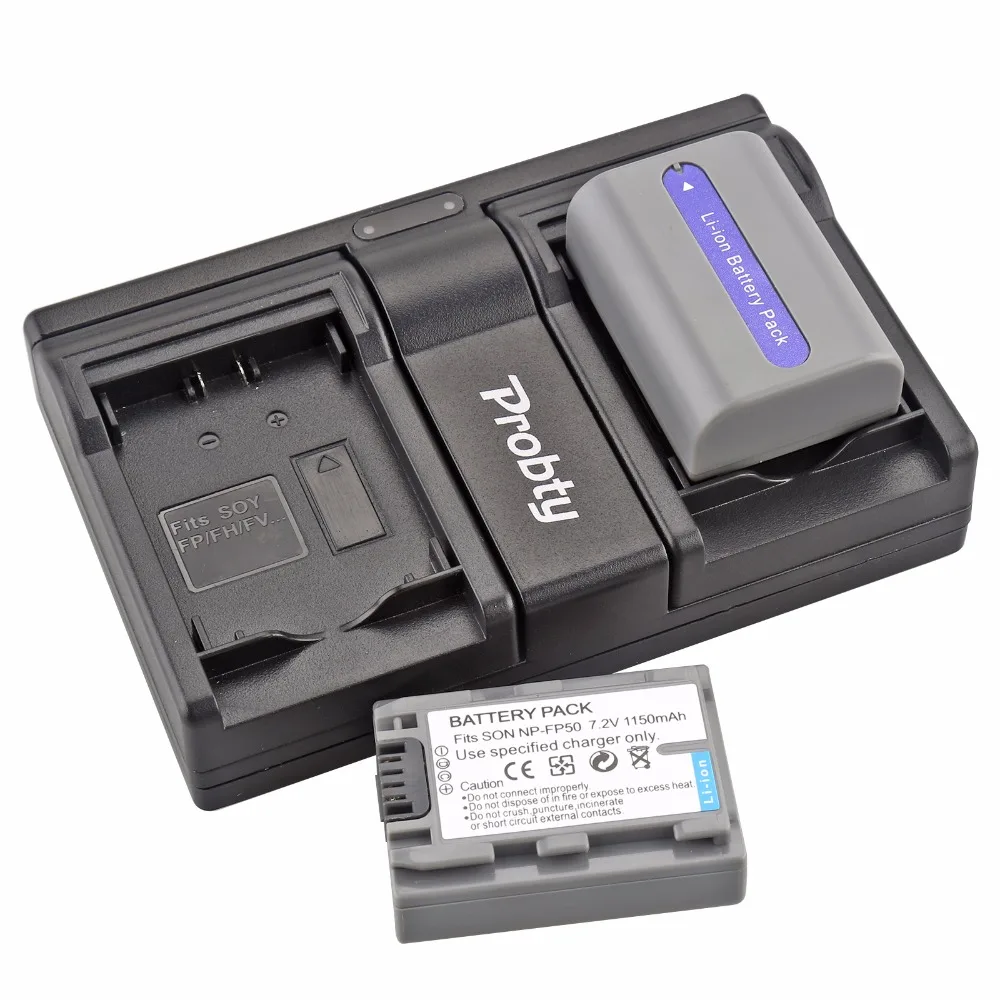 2 Pcs NP-FP50 NP FP50 Battery + USB Dual Charger For Sony DCR-DVD103 DVD105 DCR-HC3 HC16 HC40 DCR-SR30 SR40 SR100 Camera