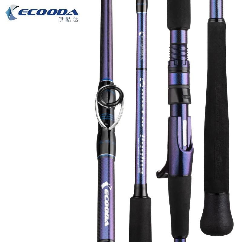 

New ECOODA Monster Jigging Rod Full Fuji Parts Single Section EMJ 1.55m/1.6m/1.68m Spinning/Casting Rod Corss Carbon Boat Rod