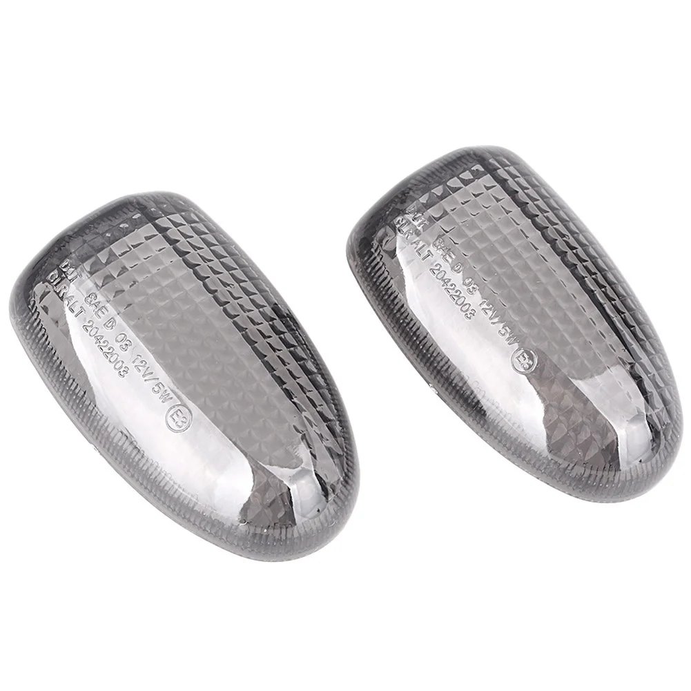 2Pcs E-Mark Motorcycle Turn Signals Light Lamp Indicator Blinker Lens Cover for BMW K1200RS 1997-2004 & R1150R R1150GS R1200C