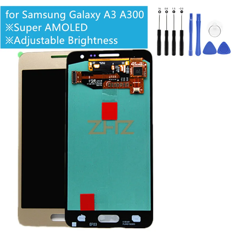 Super AMOLED For Samsung Galaxy A3 LCD display with touch screen digitizer Assembly A300F A3000 A300 A300X Repair Spare Parts