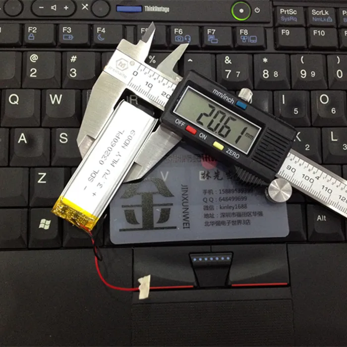 بطارية ليثيوم بوليمر 3.7 فولت ، 302060 ، 400 مللي أمبير ، MP3 ، MP4 ، تسجيل ، جديد ، عصري ، MD N10