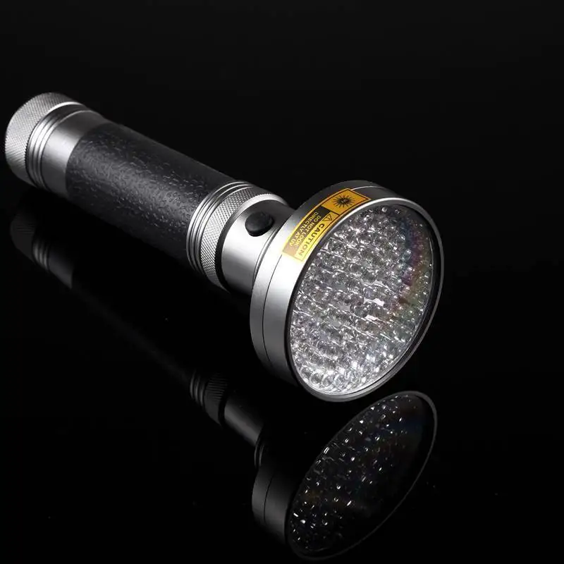 Lanterna UV Tocha Ultravioleta, Pet Urina Vazamento, Cura Dinheiro, Minério Mancha, Tinta Invisível, Scorpion Marcador Detecção, 100LED, 395nm