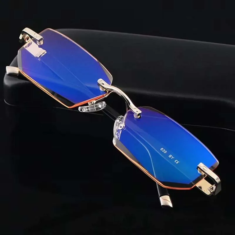 

New high-end trimming men's anti-blue reading glasses anti-radiation multi-purpose reading glasses