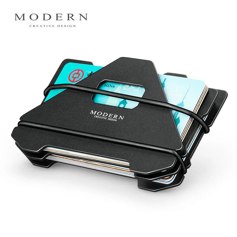 Rfid Blocking Minimalist Wallet Credit Card Holder Organizer Men Travel Anti Theft Wallets