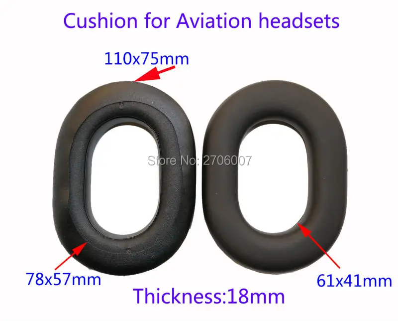 Pilot headset replacement earmuffs for Aviator headphones 100*75mm (headset) Boutique Lossless sound quality earmuffes/Ear pads