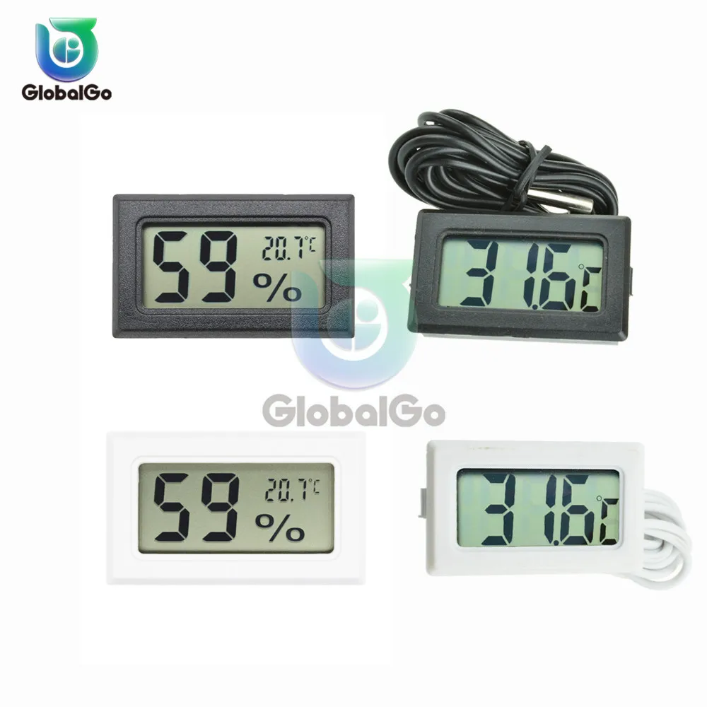 Mini Digital LCD Indoor Convenient Temperature Sensor Thermometer Hygrometer Temperature Humidity Meter Measuring Tool