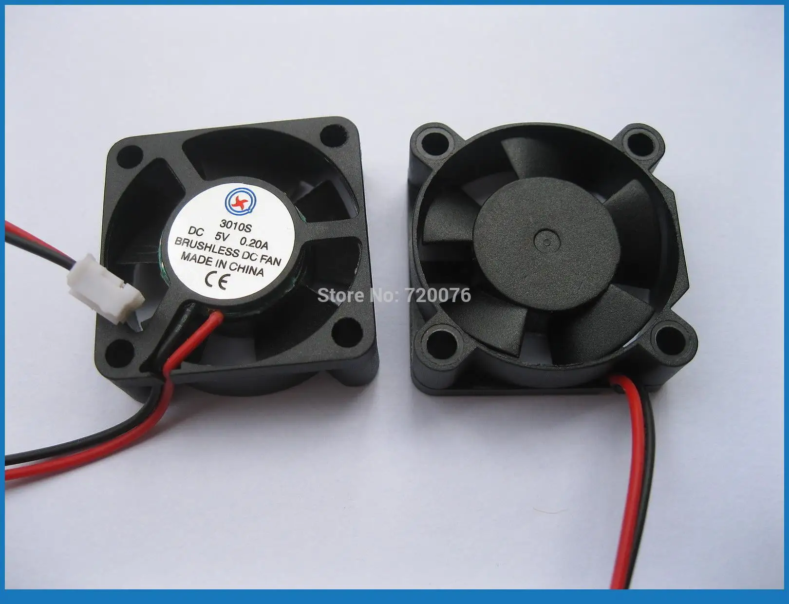 10 pcs Brushless DC Cooling 5 Blade Fan 3010s 5V 30x30x10mm 2 pin