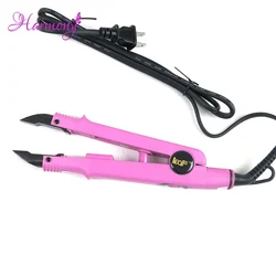 Harmony Plus Hair-Extensión de cabello de color rosa, herramientas de unión de queratina de hierro, varita conector de calor de fusión utilizada para cabello de punta plana