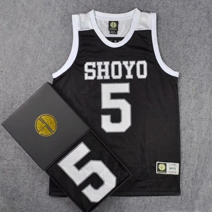 Disfraz de Anime Shoyo School No.5, Jersey de baloncesto Tooru Hanagata, Tops, uniforme de equipo de baloncesto deportivo escolar