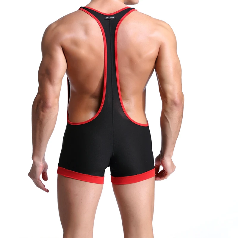 2018 Nieuwe Volwassen Mannen Sexy Visnet Mesh Bodysuit Wrestling Singlet Fetish Gays Jockstrap Ondergoed Erotische Lingerie L031