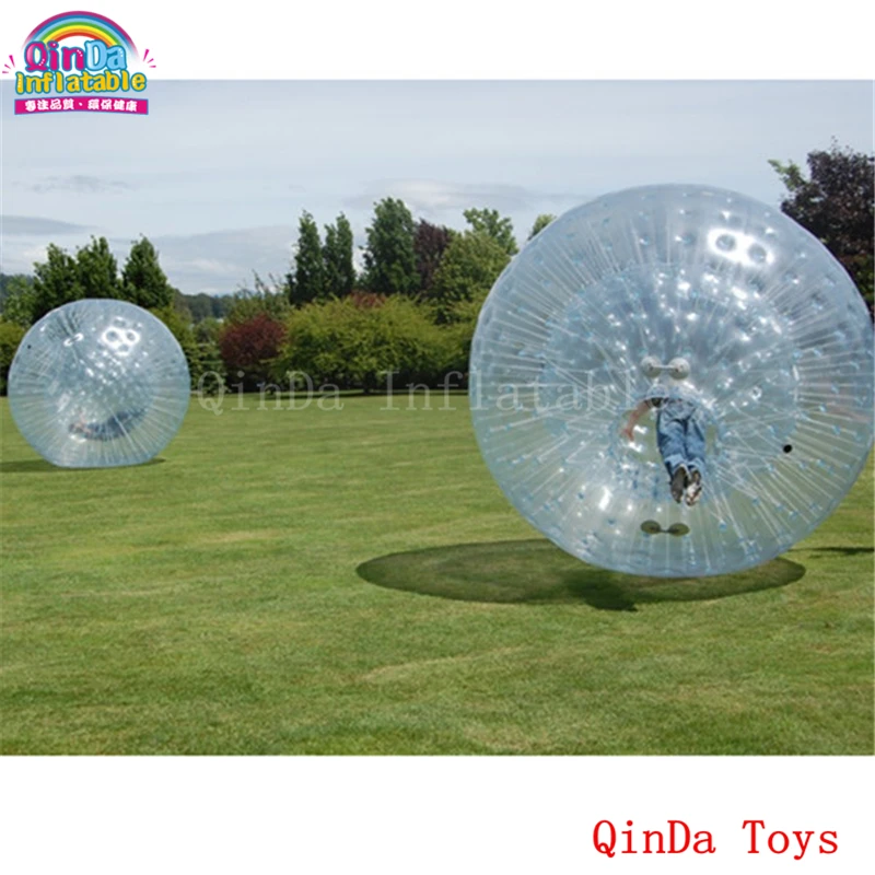 Cheap Rolling Down A Hill Inside A Giant Inflatable Ball,transparent Inflatable Zorb Ball With Free Air Pump