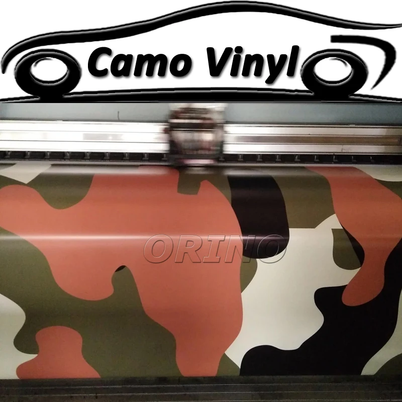 

Car-styling Black Orange Jumbo Camouflage Vinyl Wrap Urban Camouflage Camo Foil Sticker Vehicle Car Wrap Covers Air Bubble Free