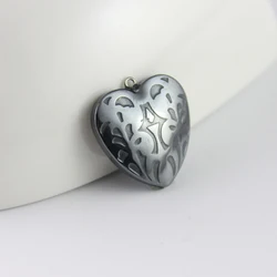 fashion hot sale hematite heart pendant accessories diy accessories HP1031