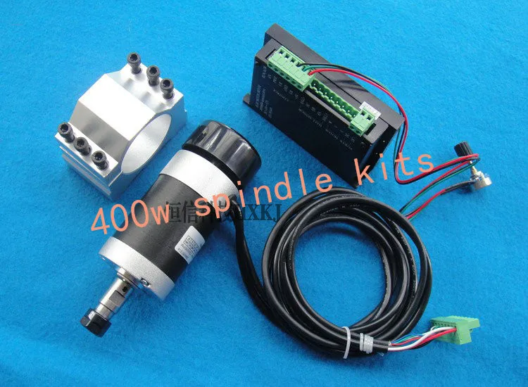 ER11 48V 400W brushless high-speed air-cooled spindle motor engraving machine spindle kit