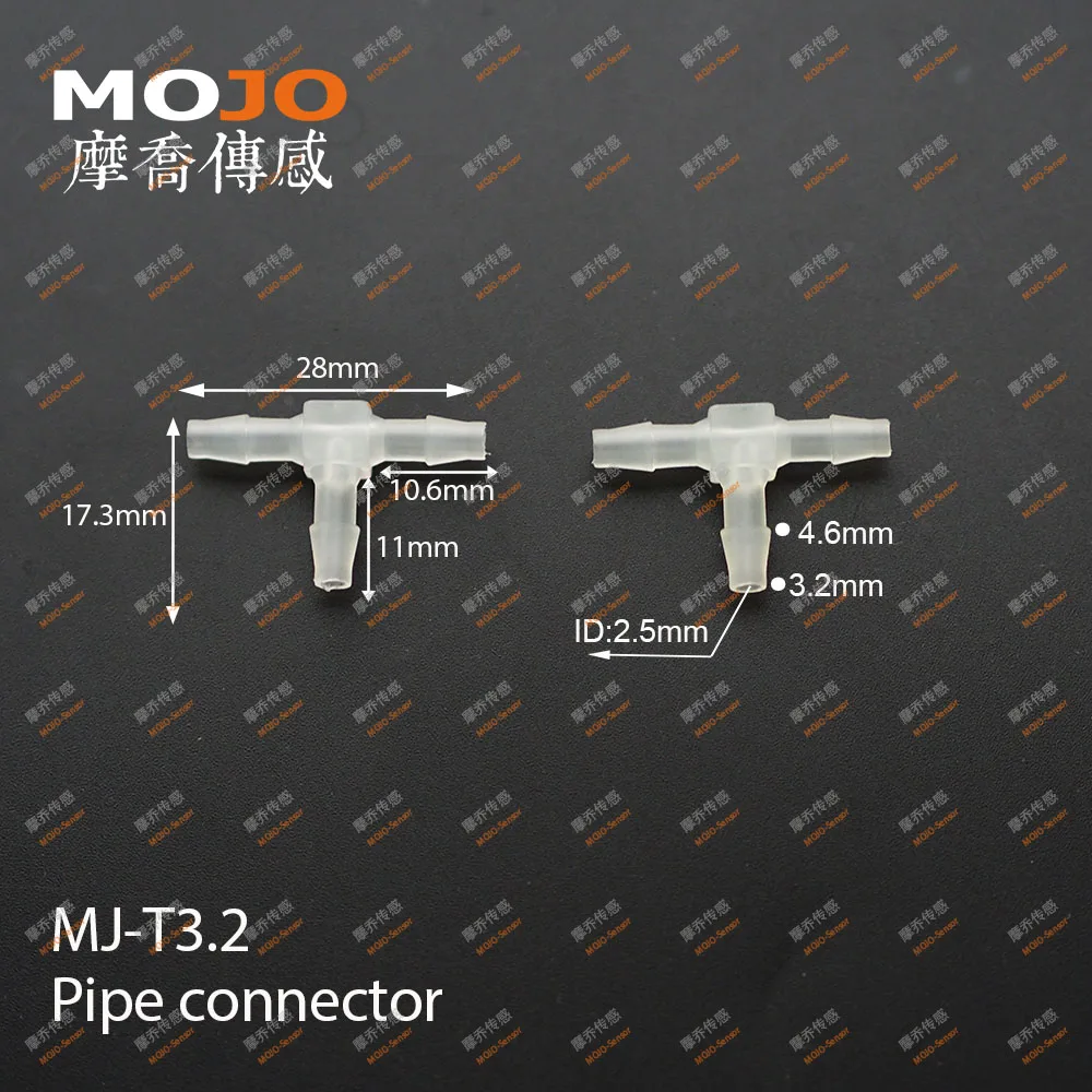 

2020 Free shipping!(10pcs/Lots) MJ-T3.2 1/8" Tee pipe connectors 3.2mm three way pipe joint