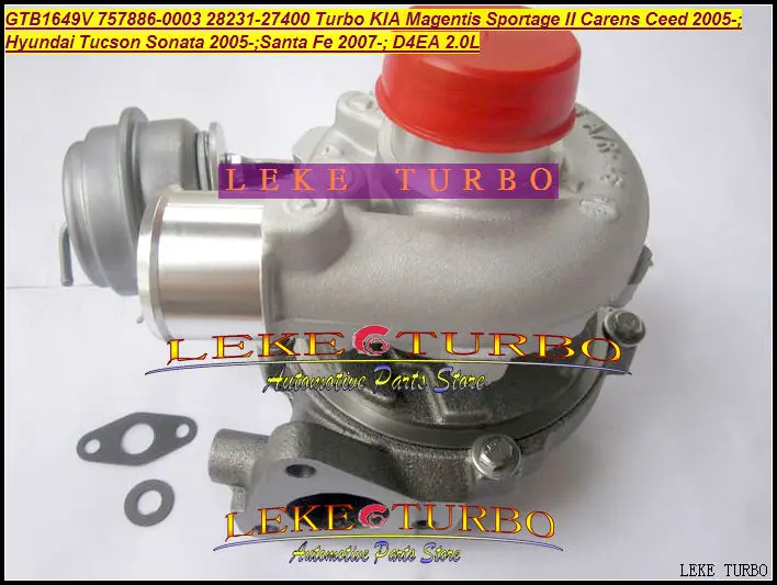 Free Ship  Turbo For HYUNDAI Tucson Santa Fe KIA Magentis Sportage Ceed D4EA 2.0L GTB1649V 757886 757886-5003S 28231-27400 27400