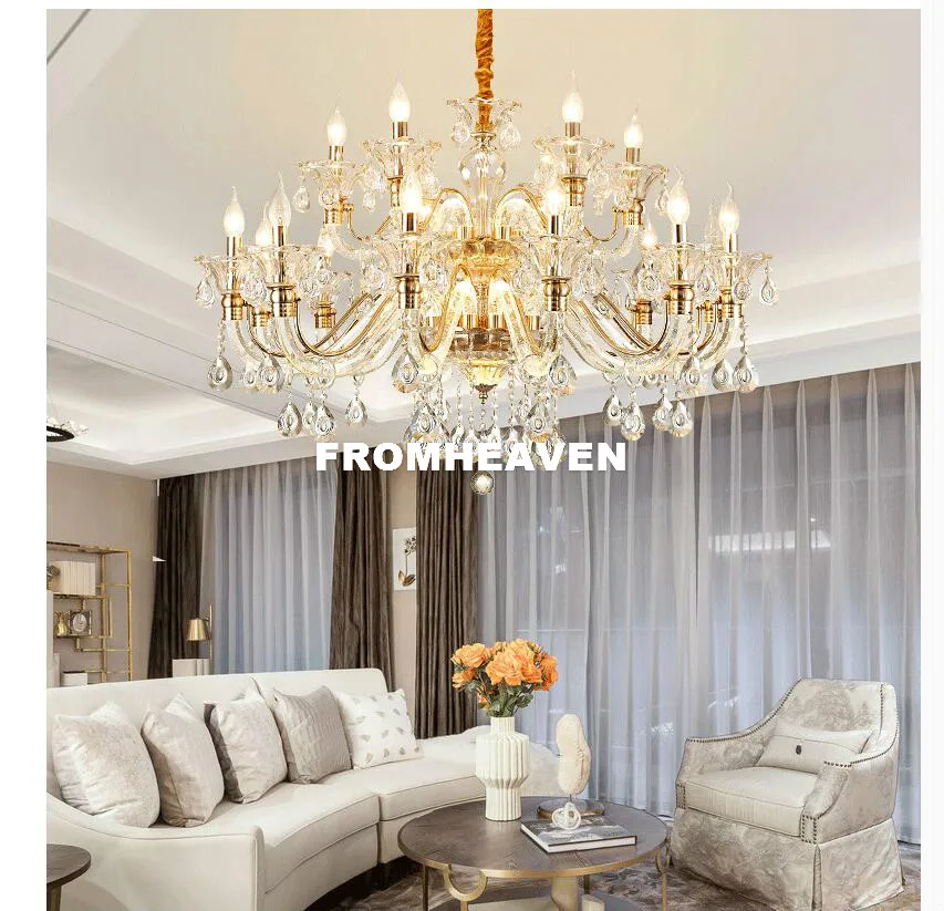 

Free Shipping Modern Crystal Chandelier Lights K9 Crystal Chandelier Living Room Lustre Sala de Jantar Cristal 100% Guaranteed