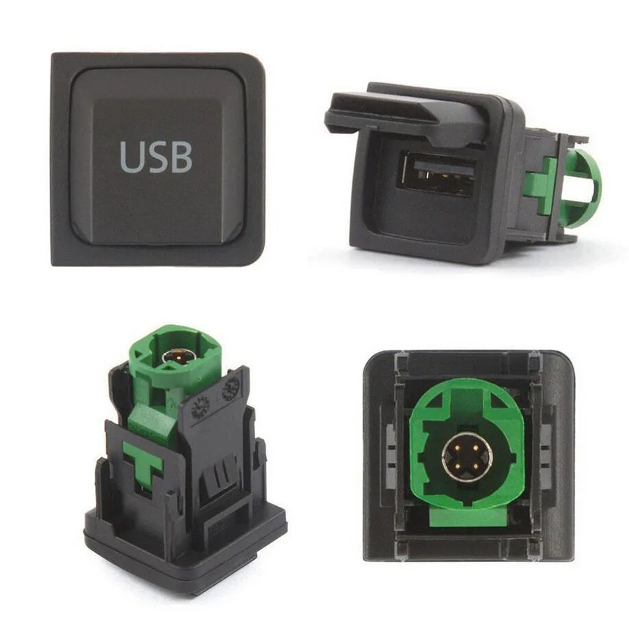 Car USB Switch Cable for VW Golf MK6 Jetta MK5 MK6 Sagitar B6 Armrest Position Car Accessories