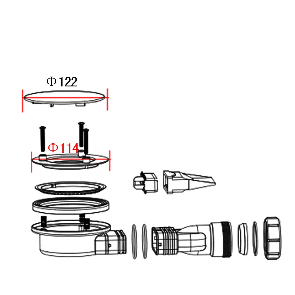 Сетчатый Слив для душевой кабины Talea QF010C001