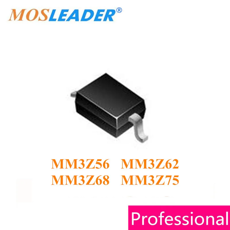 

Mosleader 3000pcs SOD323 MM3Z56 56V MM3Z62 62V MM3Z68 68V MM3Z75 75V MM3Z56VT1G MM3Z62VT1G MM3Z68VT1G MM3Z75VT1G 0805 Chinese