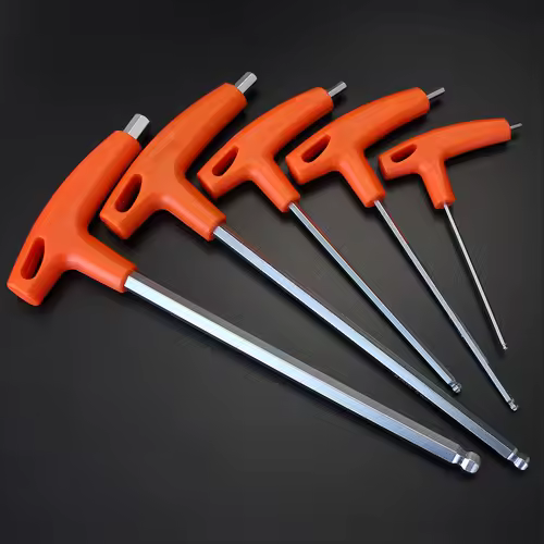 2/2.5/3/4/5/6/8/10mm Ball/Flat head Hex key allen wrench Hand tool Universal Quick Snap Adapter Chrome Vanadium Steel hexagona - Image 4