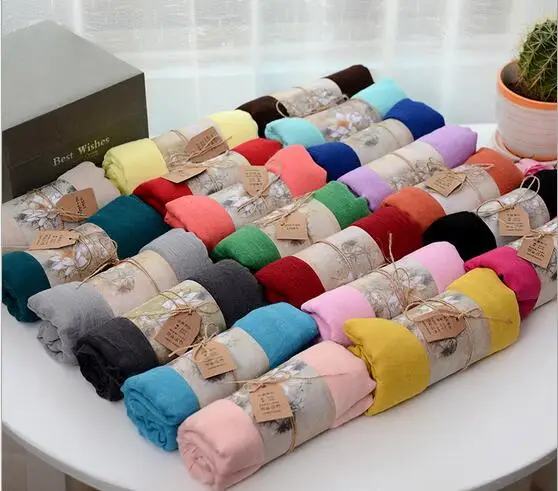 2016 New Fashion Scarfs Women Wrinkle Scarves Shawls Muslim Hijabs Plus Long Scarf Women Luxury 150*180cm